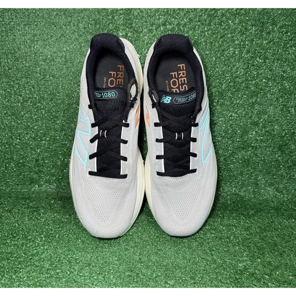 New Balance Fresh Foam 1080 Mens Size 13 White Blue Running Shoes Sneakers